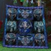 Blue Dragon Cross Quilt Blanket Yhn2  Quilt